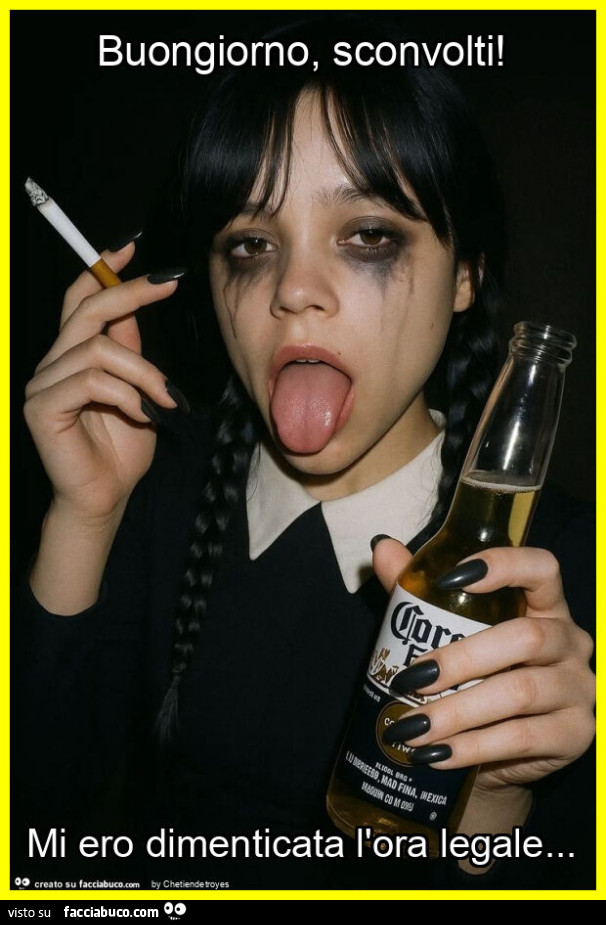 Buongiorno, sconvolti! Mi ero dimenticata l'ora legale