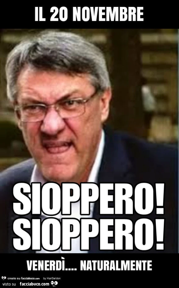 Il 20 novembre venerdì&hellip; naturalmente