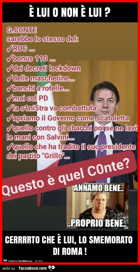 È lui o non è lui? Cerrrrto che è lui, lo smemorato di roma