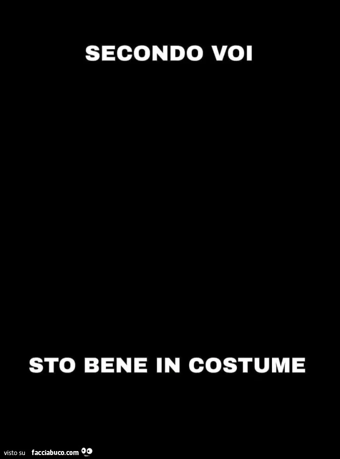 Secondo voi sto bene in costume