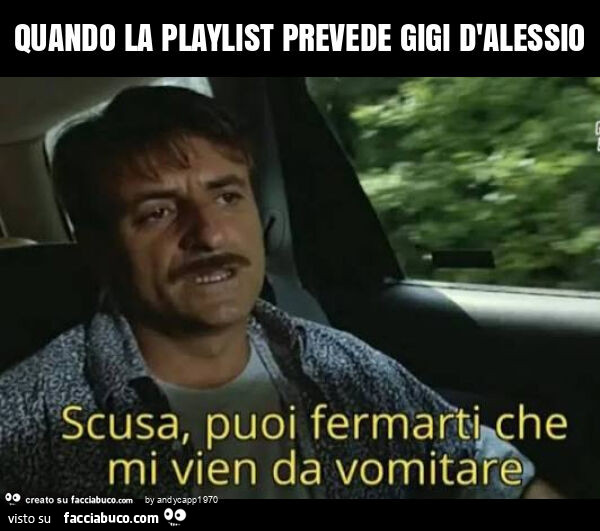 Quando la playlist prevede gigi d'alessio