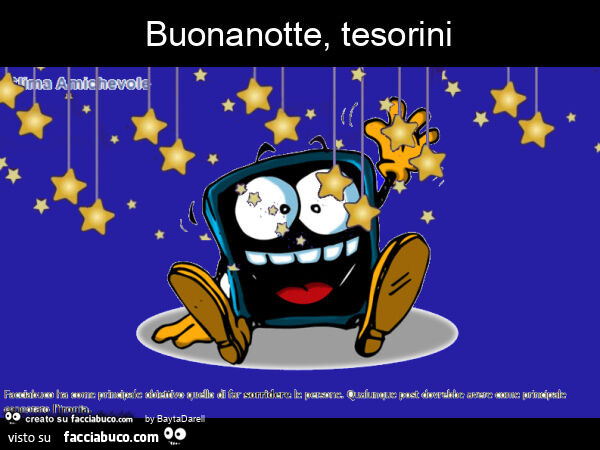 Buonanotte, tesorini
