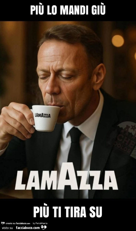 Più lo mandi giù più ti tira su