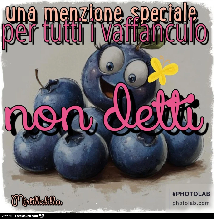 Per tutti i non detti