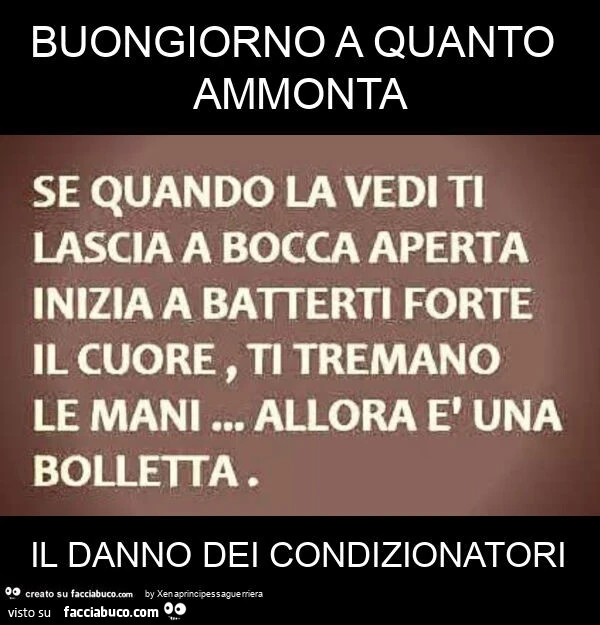Buongiorno a quanto ammonta il danno dei condizionatori