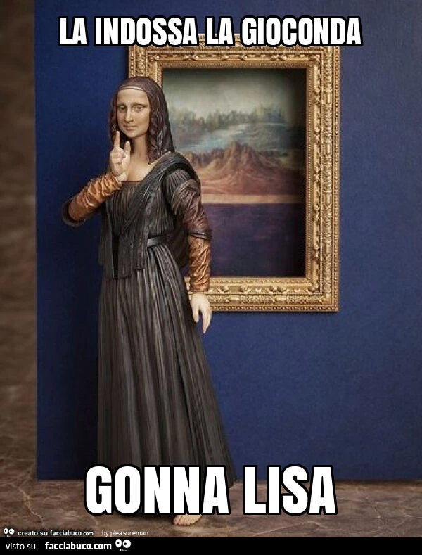 La indossa la gioconda gonna lisa