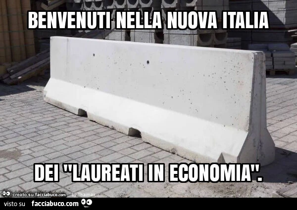 Benvenuti nella nuova italia dei "laureati in economia"
