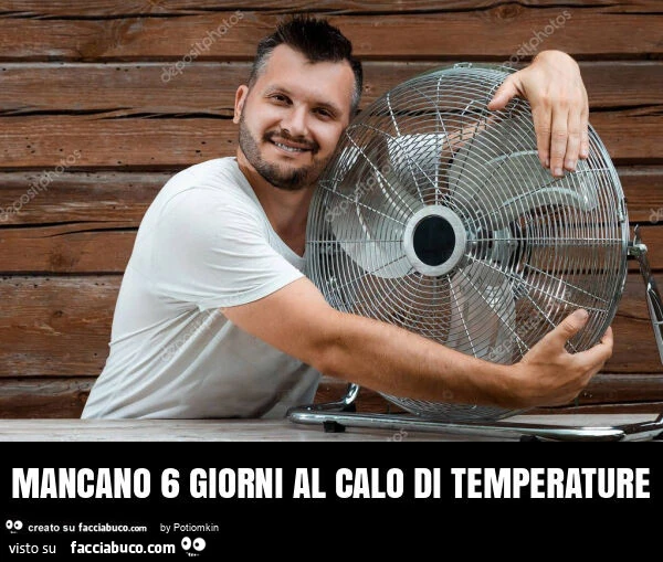 Mancano 6 giorni al calo di temperature