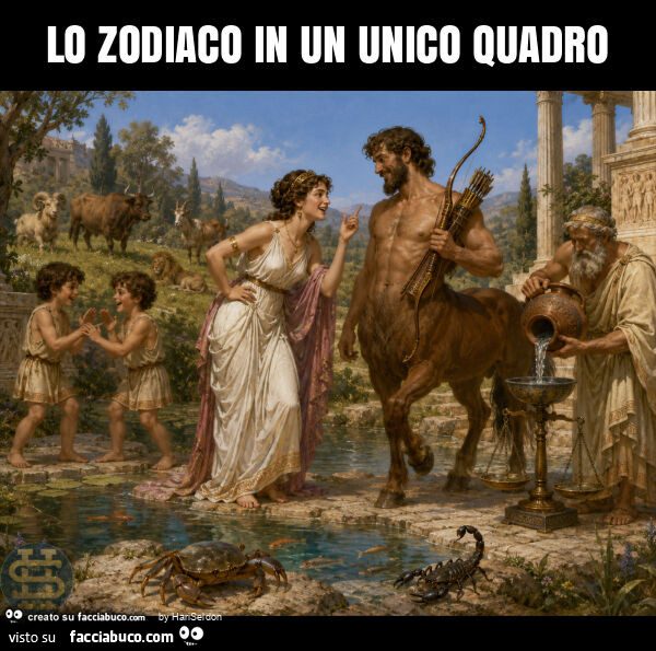 Lo zodiaco in un unico quadro