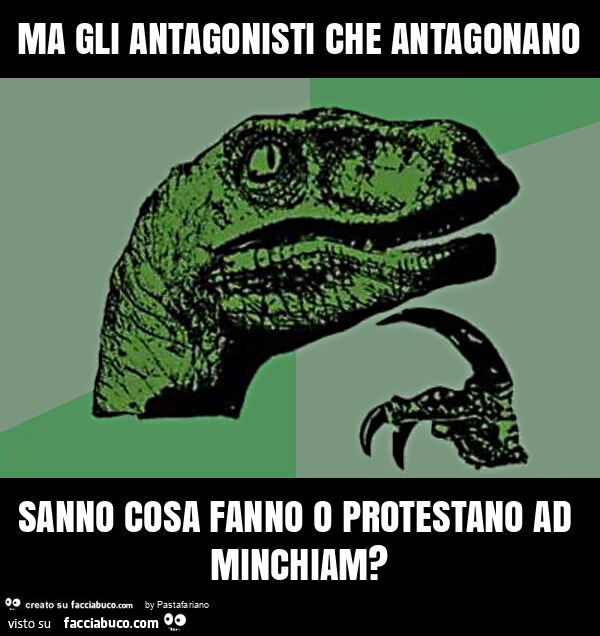 Ma gli antagonisti che antagonano sanno cosa fanno o protestano ad minchiam?