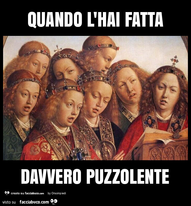 Quando l'hai fatta davvero puzzolente