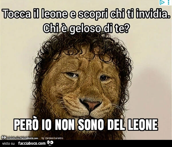 Però io non sono del leone