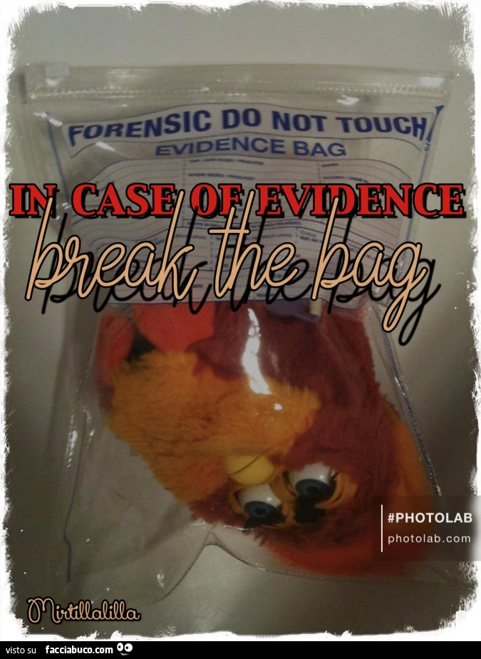 Break the bag