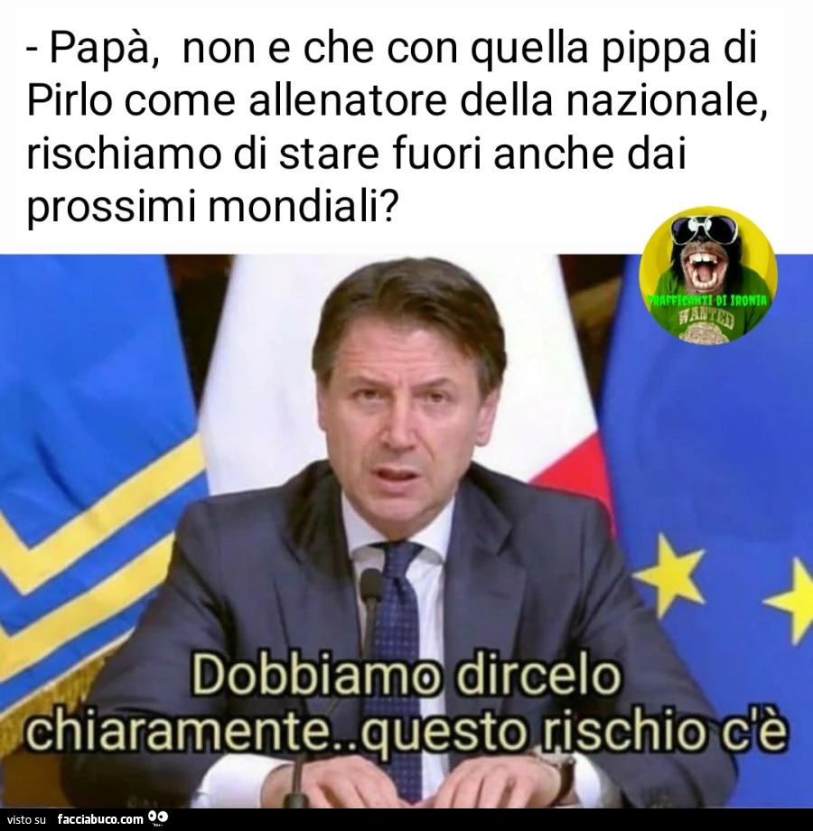 Papà non e che con quella pippa di Pirlo come allenatore della nazionale