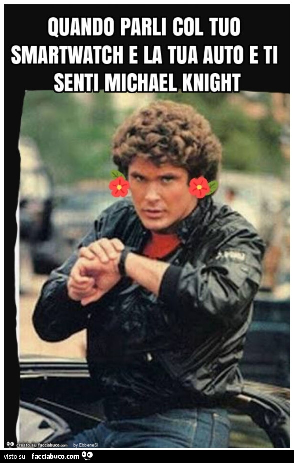 Quando parli col tuo smartwatch e la tua auto e ti senti come michael knight