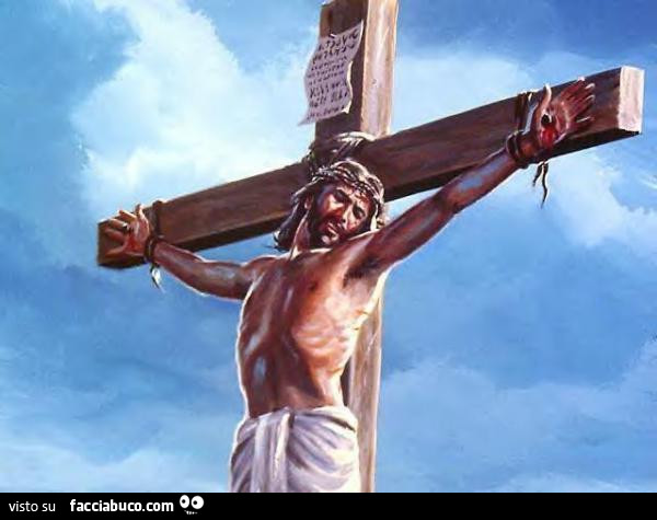 Gesù cristo morto in croce nell'anno 21