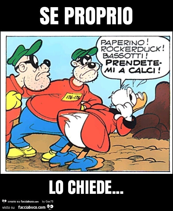 Se proprio lo chiede