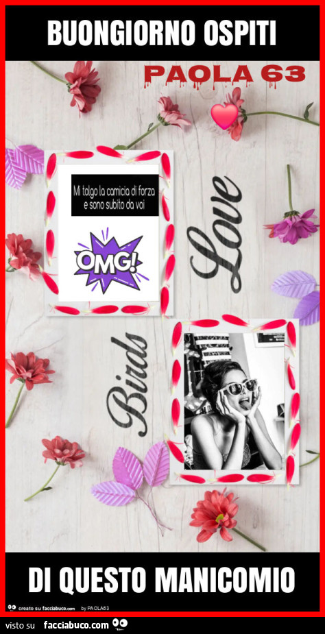 Buongiorno ospiti di questo manicomio