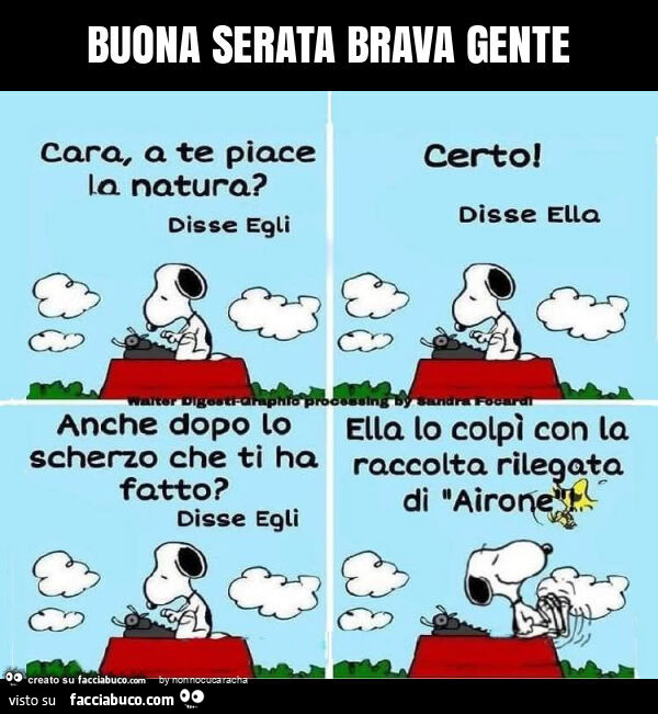 Buona serata brava gente