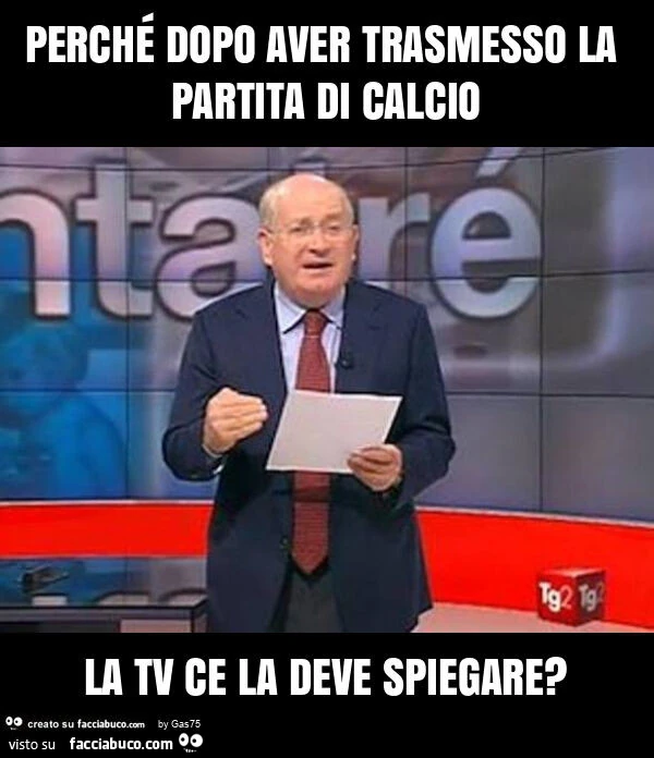 Perché dopo aver trasmesso la partita di calcio la tv ce la deve spiegare?