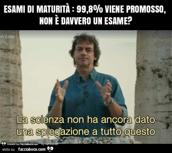 Esami di maturità: 99,8% viene promosso, non è davvero un esame?