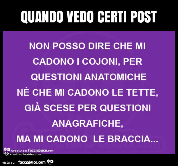 Quando vedo certi post