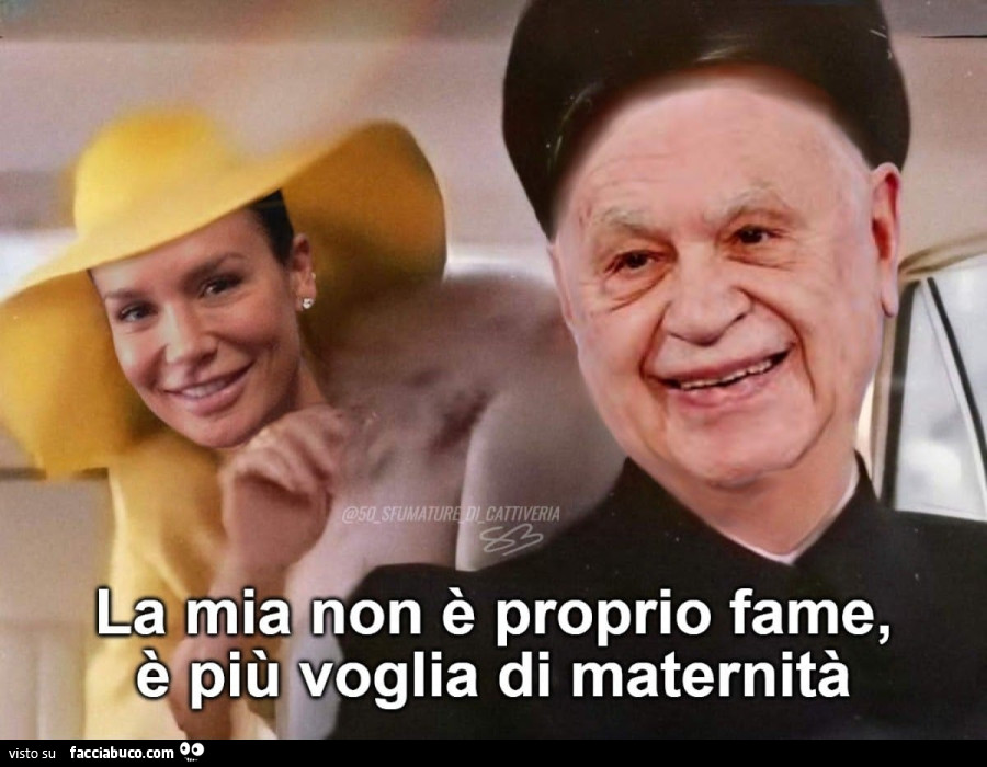 La mia non è proprio fame