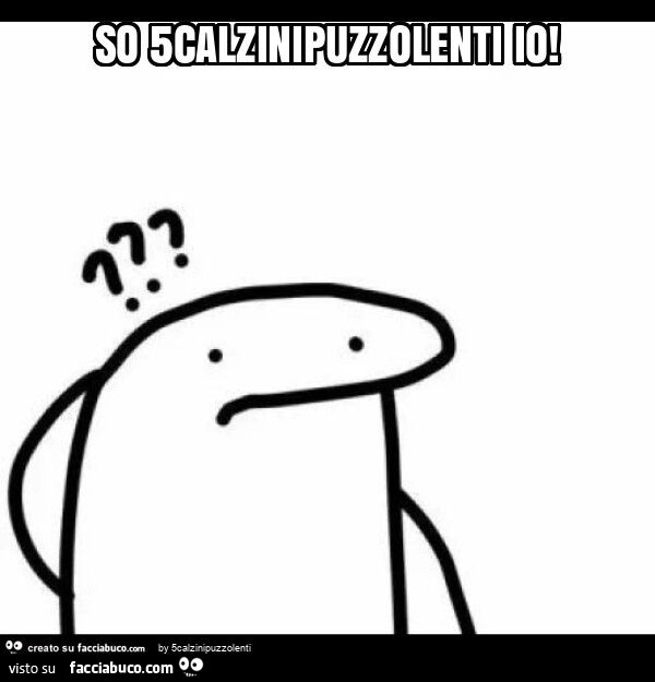 So 5calzinipuzzolenti io