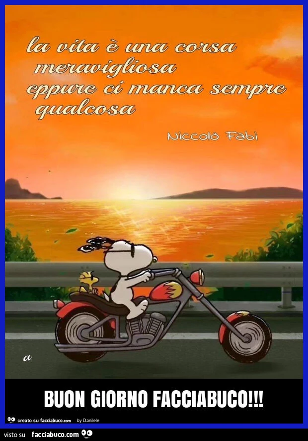 Buon giorno facciabuco