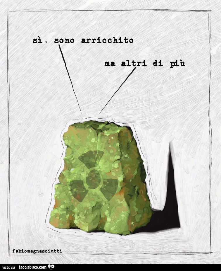 Sì sono arricchito, ma altri di più