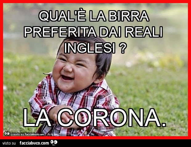 Qual'è la birra preferita dai reali inglesi? La corona