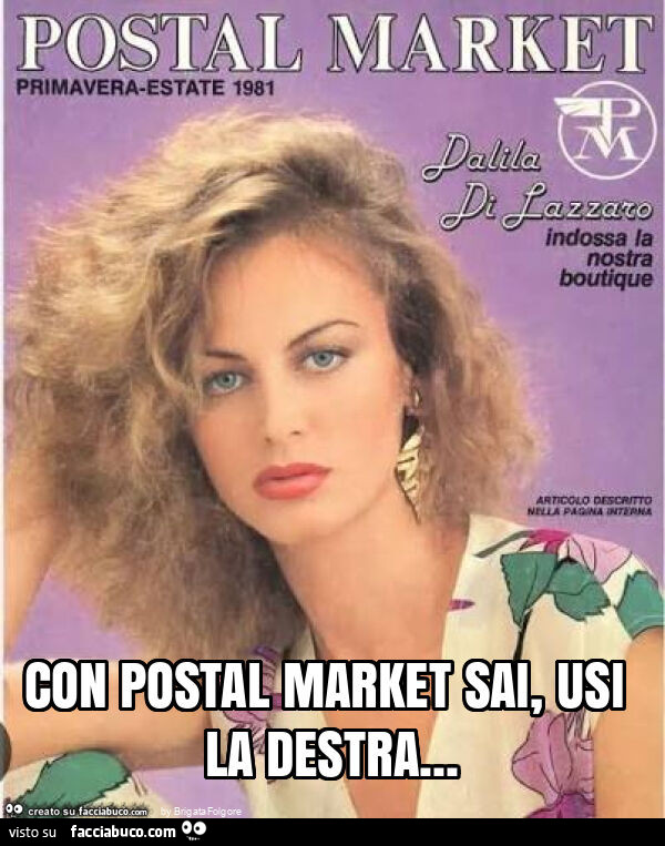 Con postal market sai, usi la destra
