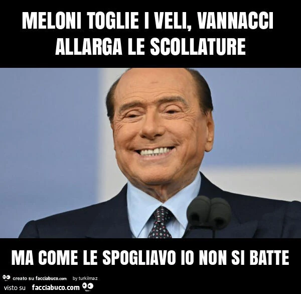 Meloni toglie i veli, vannacci allarga le scollature ma come le spogliavo io non si batte