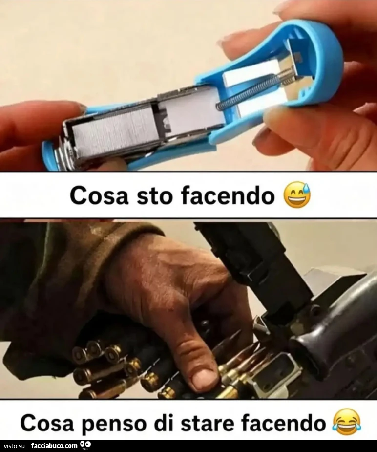 Cosa sto facendo cosa penso di stare facendo