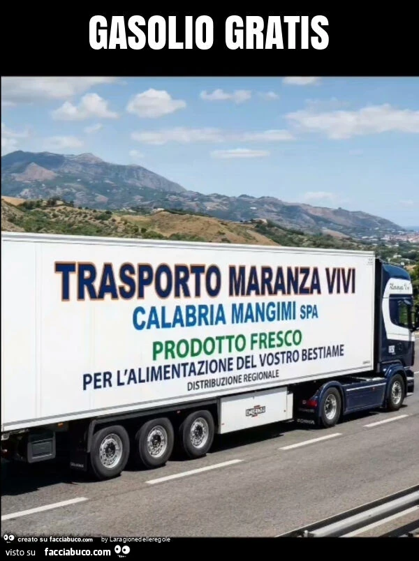 Gasolio gratis