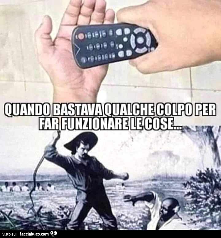 Con una botta funziona tutto