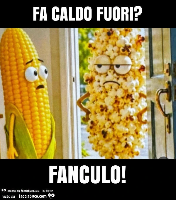 Fa caldo fuori? Fanculo