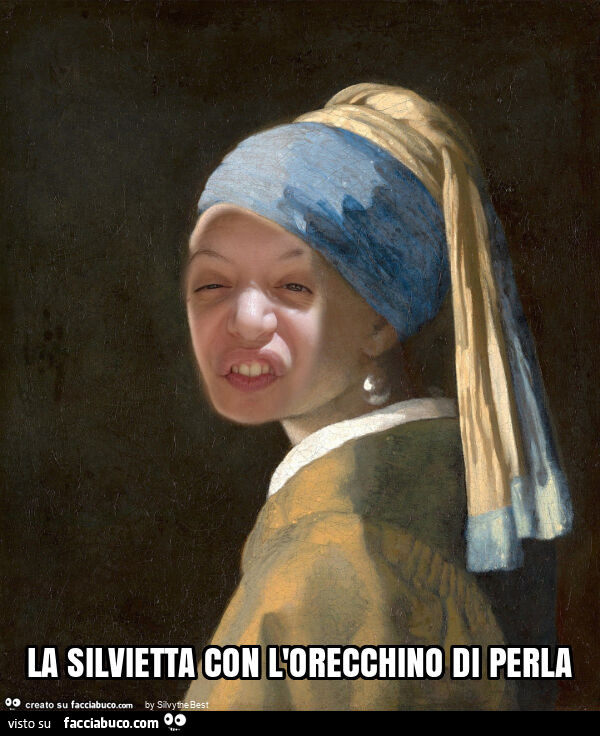 La silvietta con l'orecchino di perla