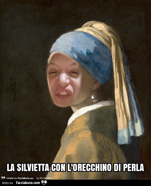La silvietta con l'orecchino di perla