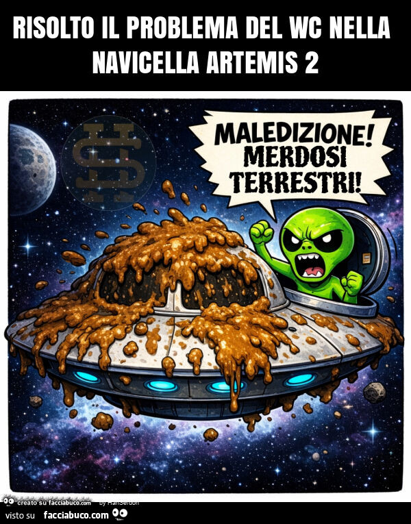 Risolto il problema del wc nella navicella artemis 2