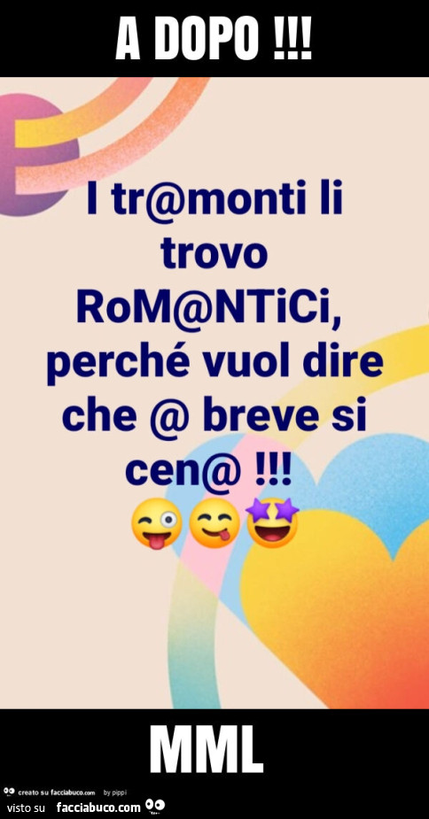 A dopo! Mml