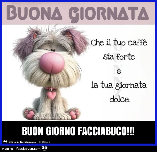 Buon giorno facciabuco