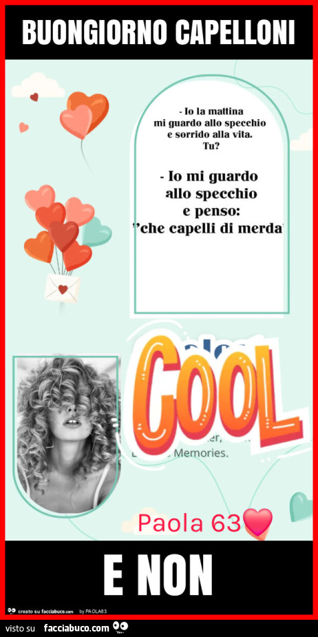 Buongiorno capelloni e non