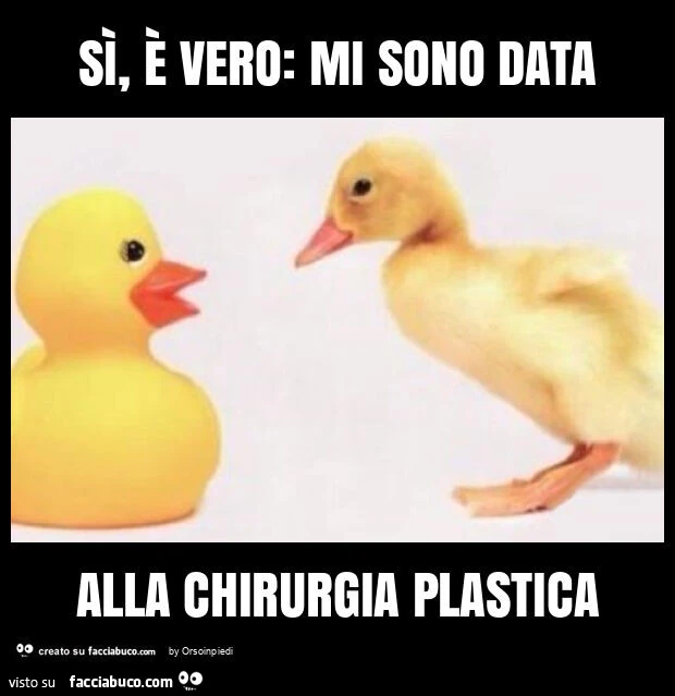Sì, è vero: mi sono data alla chirurgia plastica