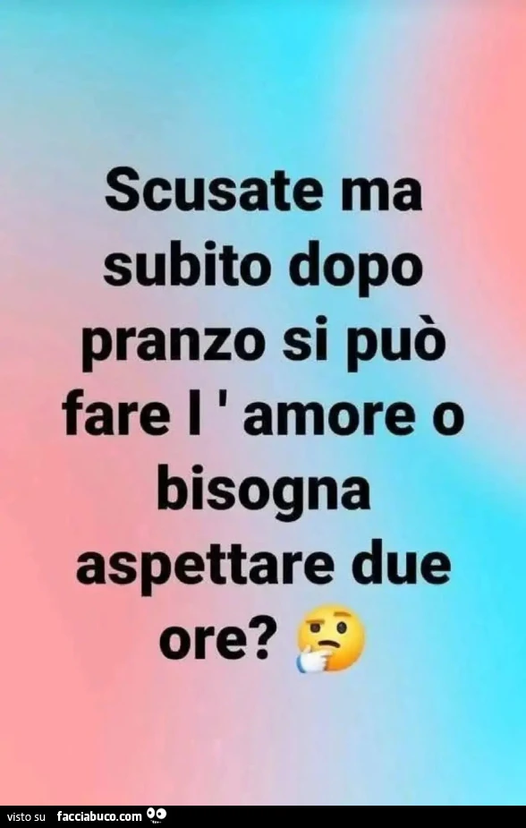 Dopo pranzo