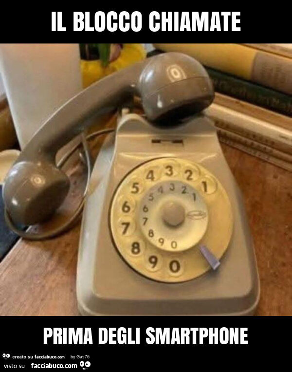 Il blocco chiamate prima degli smartphone