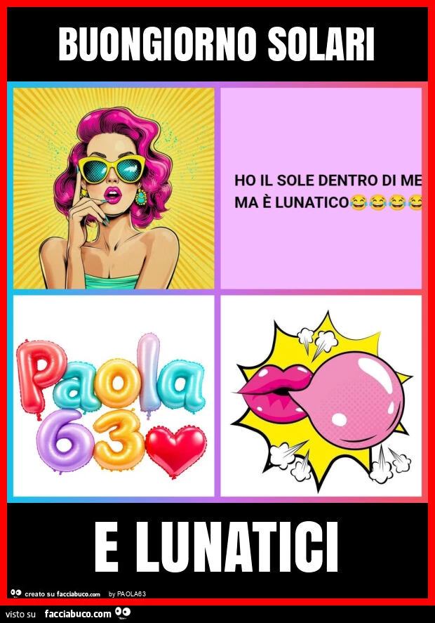Buongiorno solari e lunatici