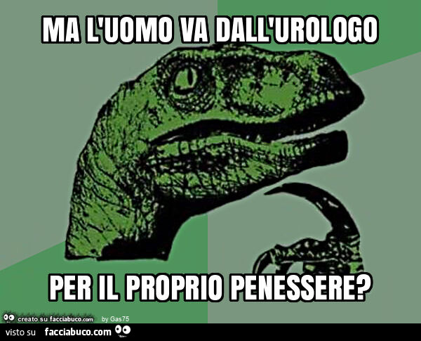 Ma l'uomo va dall'urologo per il proprio penessere?