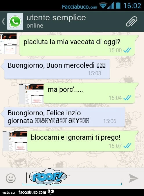 Piaciuta la mia vaccata di oggi? Buongiorno, Buon mercoledì ma porc'&hellip; Buongiorno, Felice inzio giornata 🥐🥐 bloccami e ignorami ti prego