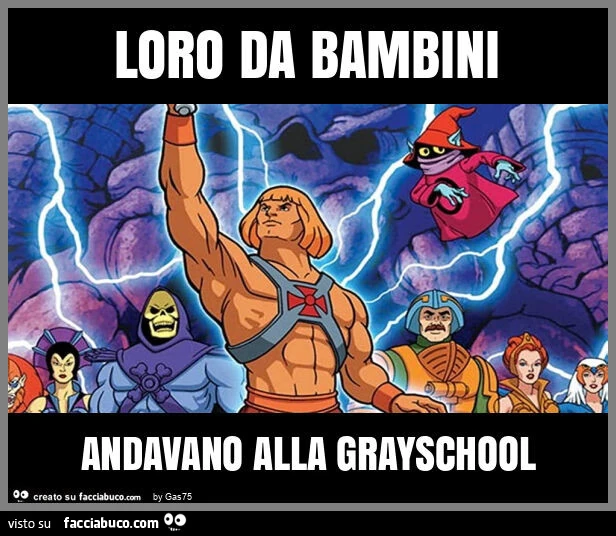 Loro da bambini andavano alla grayschool